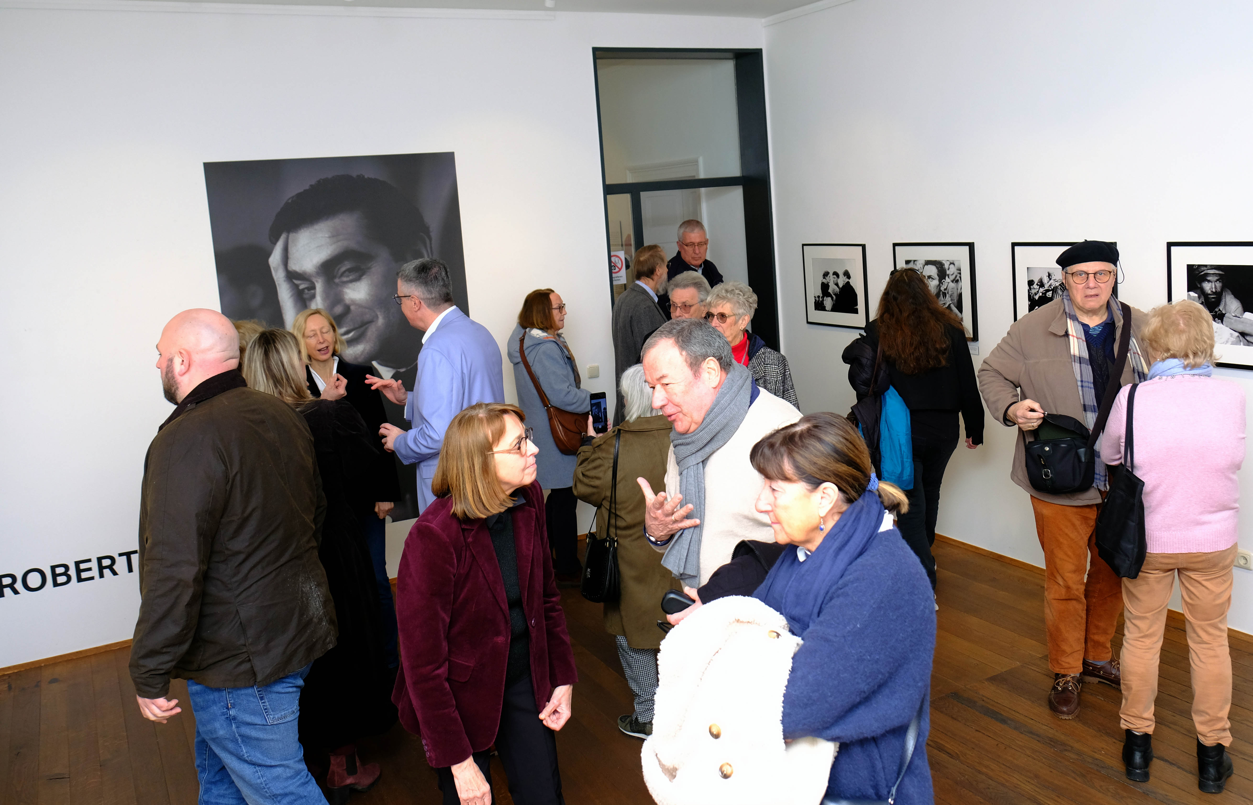 Foto aus der gerade eröffneten Ausstellung